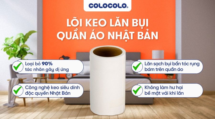 LÕI THAY THẾ CÂY LĂN BỤI QUẦN ÁO COLOCOLO NHẬT BẢN Loi-keo-lan-bui-compressed